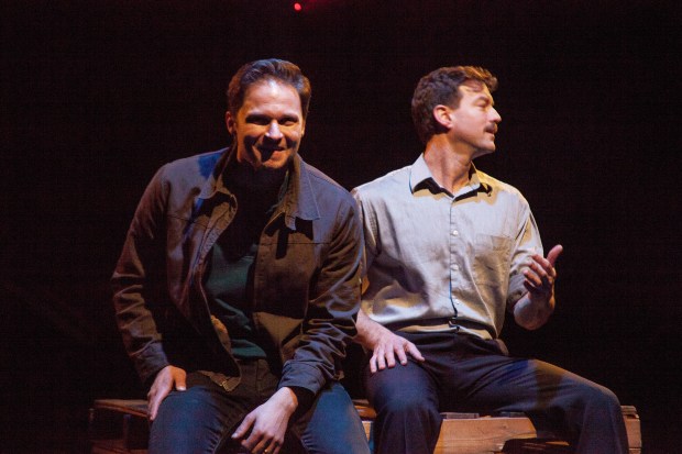 denny and joey on pallet